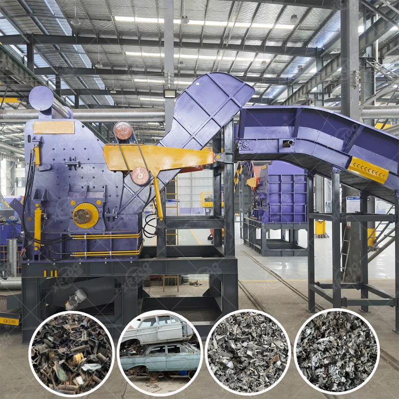 Scrap Vehicle Shell Car Body Scrap Steel Scrap Copper and Aluminum Zinc Alloy Crusher Machine
