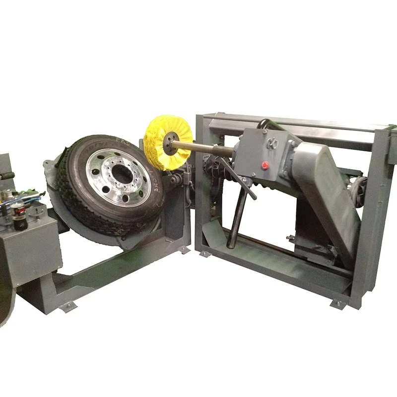 Semi-automatic Aluminum Truck Car Motorcycle Wheel Rim Metal Polishing Machine