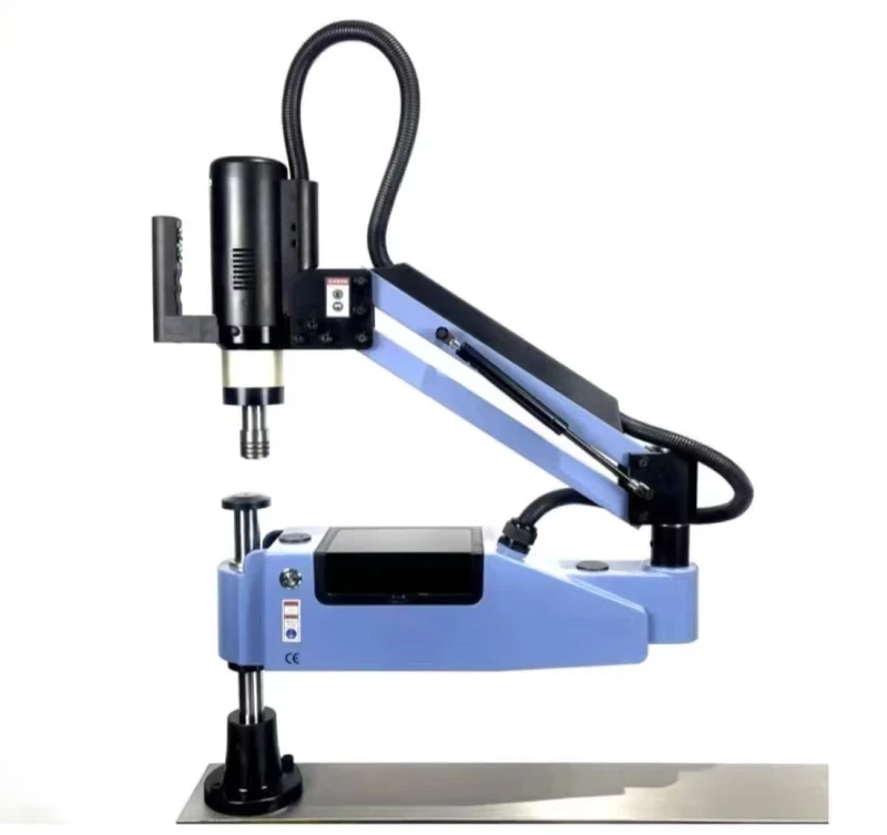 Servo Electric Tapping Machine M3 M16 Heavy Duty Automatic Metal Tapper 1045mm Universal Arm Torque Control No Broken Taps