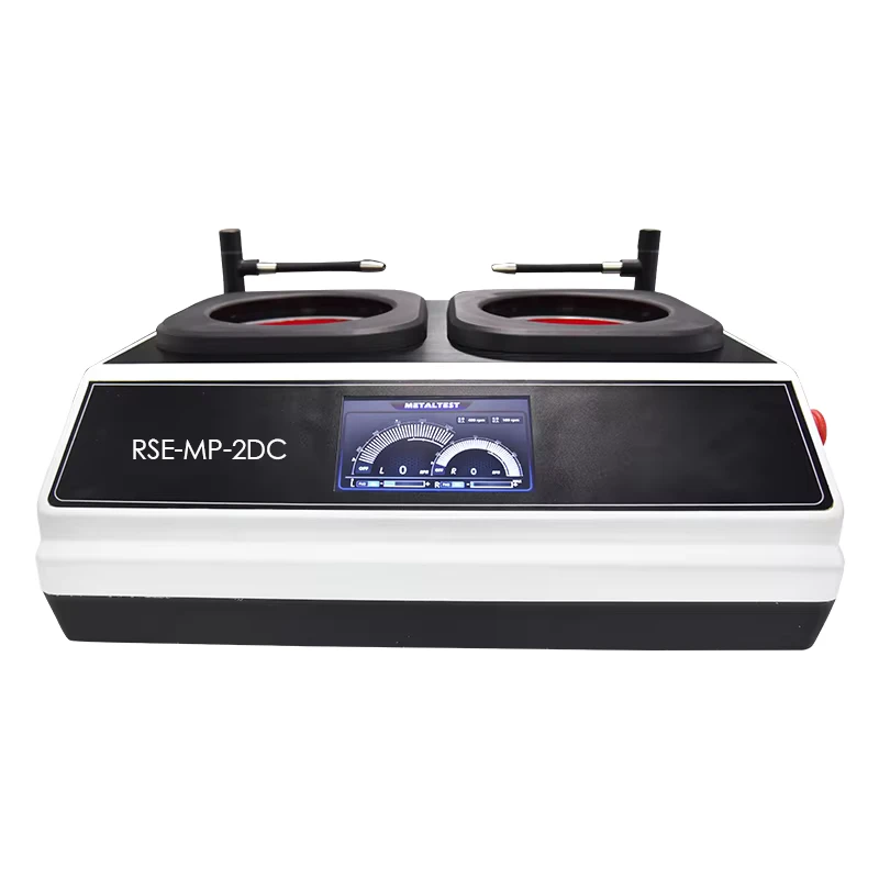Single Disk Metallographic Polish Grinder Machine Touch Screen Motor Control Double Disk Polisher Equipment Metal Polishing