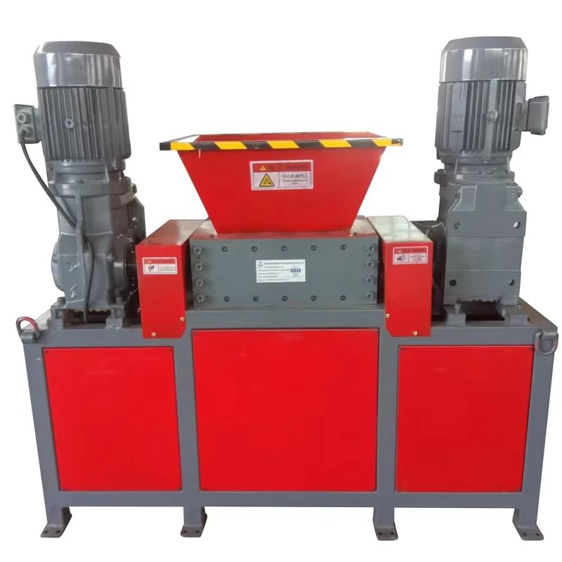 Small Scrap Metal Crusher Solid Waste plastic Bottle Two Shaft Mini Shredder Metal Shredder Machine