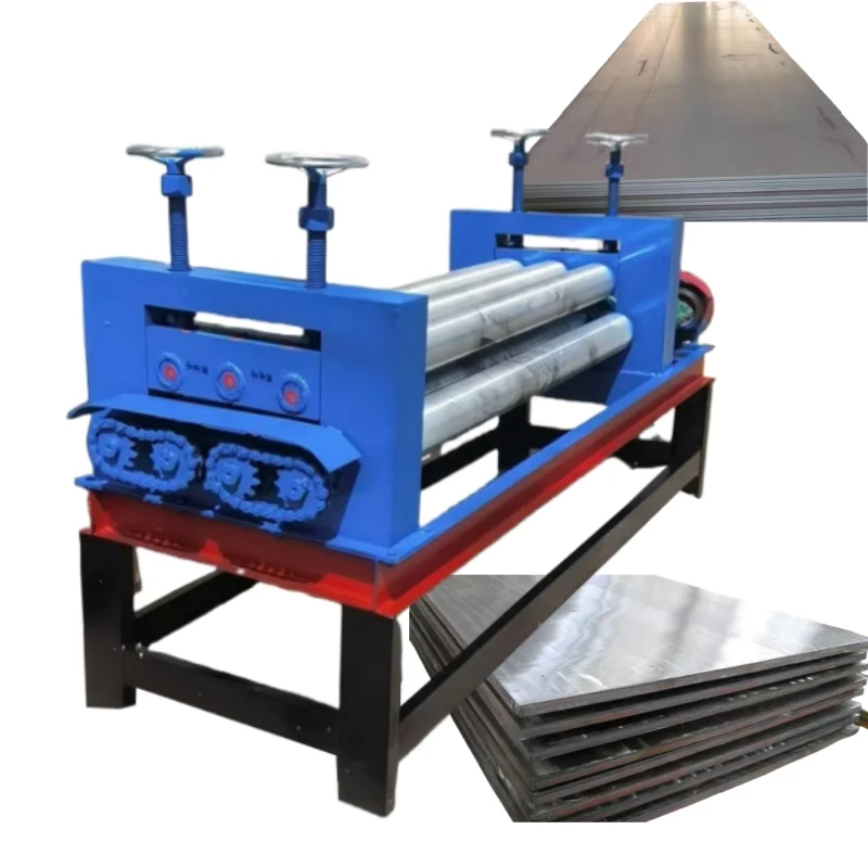 Small Stainless Steel Plate Flattening Equipment Flatten Metal Sheet Leveling Machine Sheet Metal Flat Iron Leveling Machine