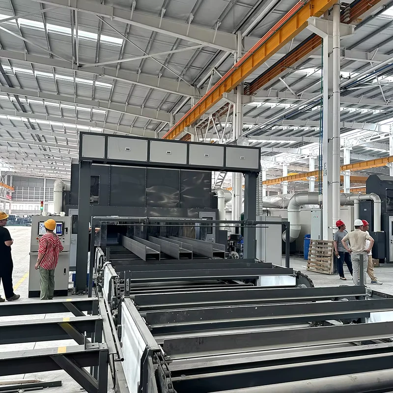 Steel Structure Spraying Equipment Automatic Paint Spraying and Drying Line for Steel Components