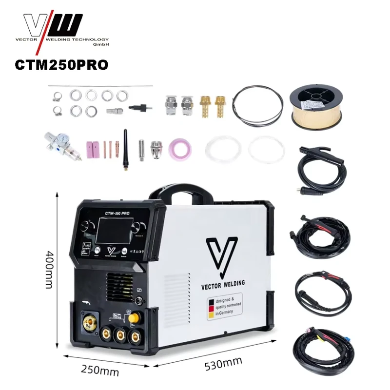 VECTOR MIG TIG MMA Plasma Welders LCD Screen Welding Machine CTM250PRO