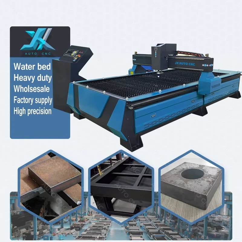 Water Table Cutting Machine CNC Metal Sheet Pipe Plasma Cutting 1530 1325 Plasma Cutter 200A Heavy Duty CNC Tube Cutting Machine