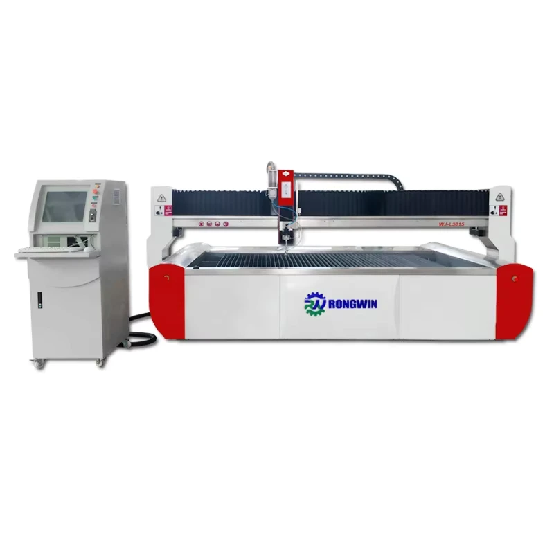 Waterjet Cutting Machine CNC Water Jet Cutter 5 Axis Head Glass Crystal Stone Metal Plate and Pipe Cut