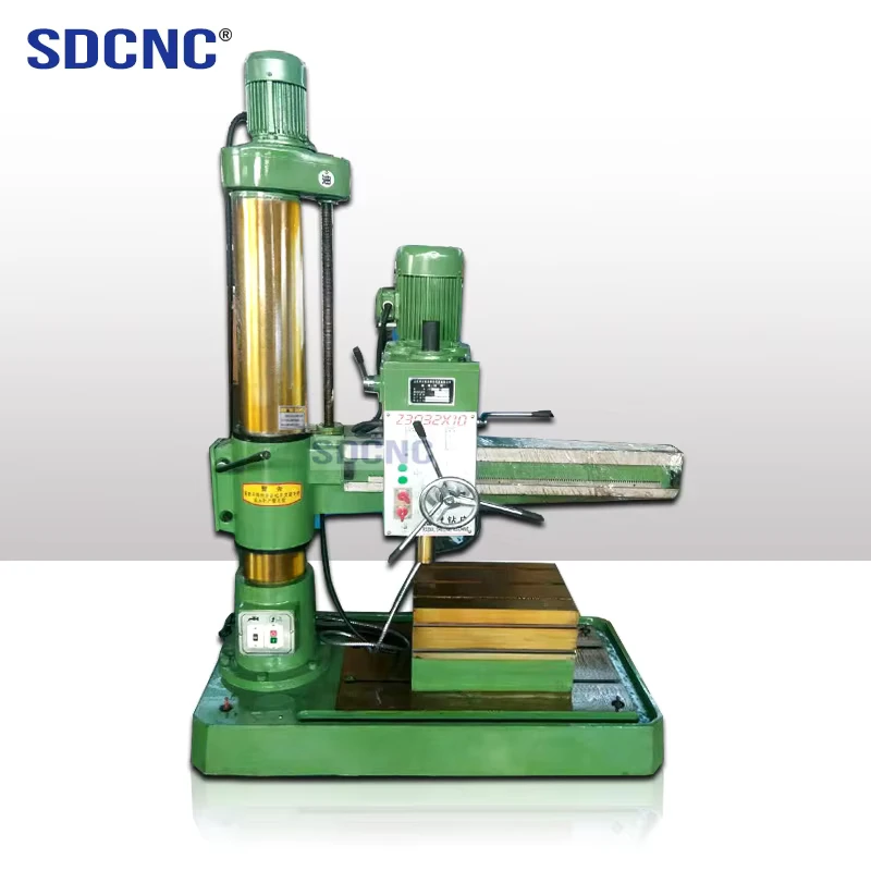 Z3032 Radial Drill Machine 32mm Max Drilling Heavy Duty Industrial Use Variable Speed for Precision Metalworking